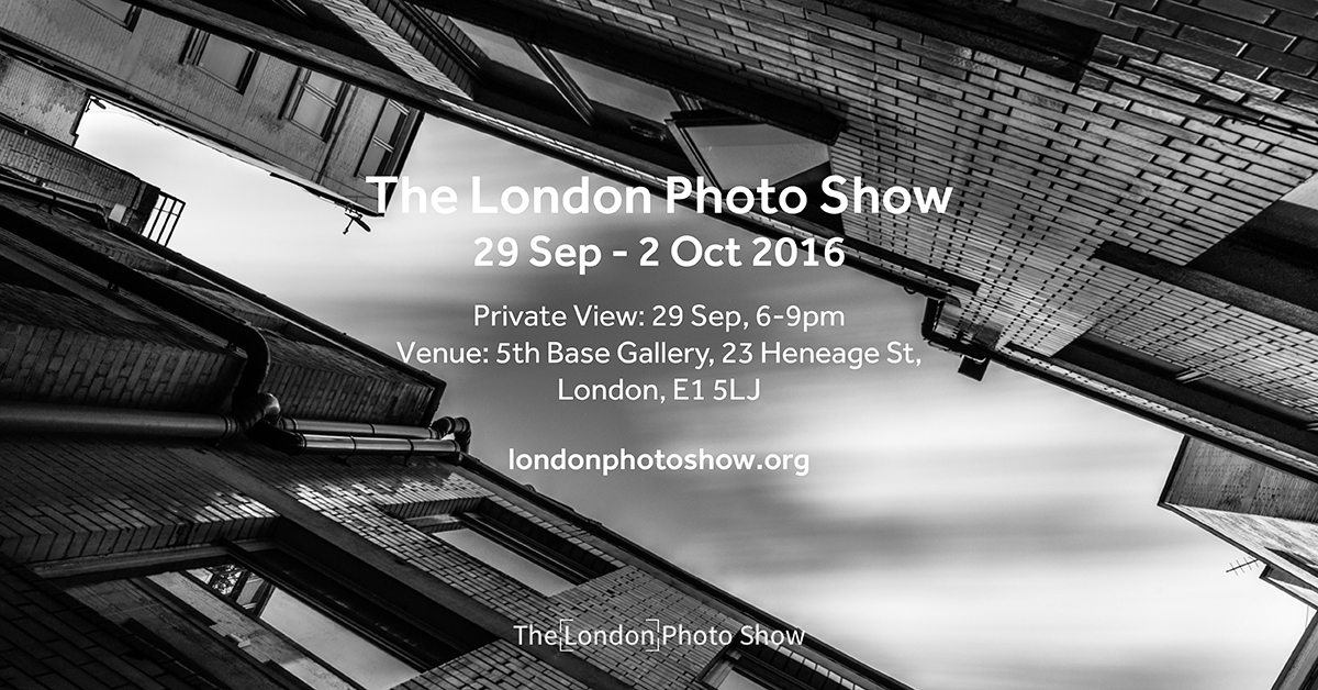 London Photo Show; 29 September – 2nd October 2016